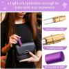 imageDomensi 6 Pcs Lipstick Flask 017 oz Fake Funny Lipstick Flask Portable Leakproof Drinking with 2 Funnels for Party Gifts Cruise Activities Pink Purple Black Gold Silver and Red