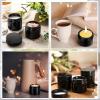 imageDomensi 72 Pcs 2 oz Glass Jars with Lids Travel Size Round Leakproof Empty Cosmetic Jars with Inner Liners Lid for Storing Makeup Lotions Face Cream Ointments Candle DIY Making BlackDeep Black