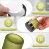 imageDomensi 72 Pcs 2 oz Glass Jars with Lids Travel Size Round Leakproof Empty Cosmetic Jars with Inner Liners Lid for Storing Makeup Lotions Face Cream Ointments Candle DIY Making BlackPea Green